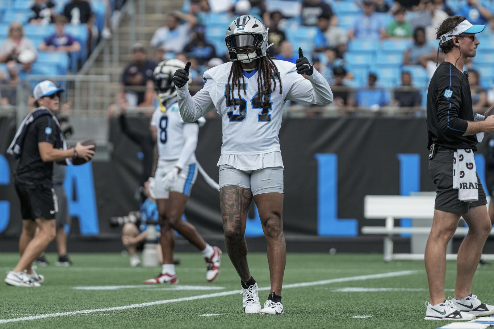 Shaq Thompson at a youth camp
